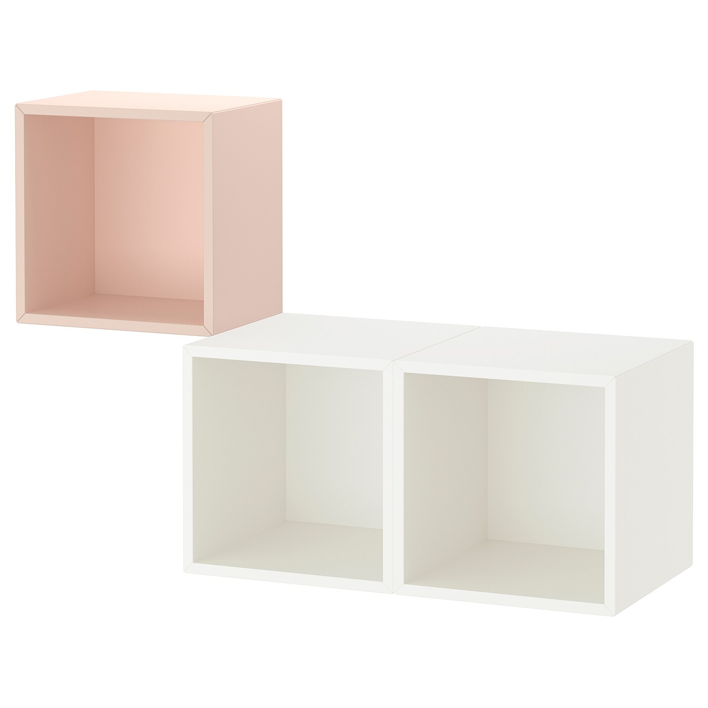 Комбинация для хранения - EKET IKEA/ ЭКЕТ ИКЕА,  105х70 см,   бледно-розовый /белый