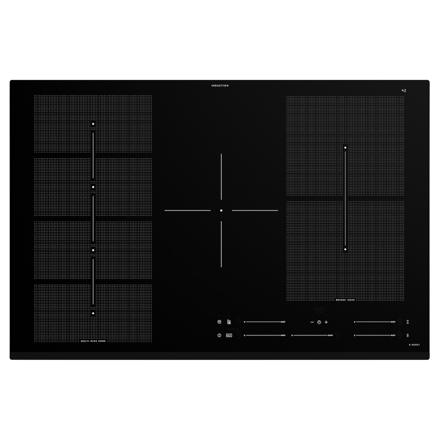 Индукционная варочная панель - BLIXTSNABB IKEA/  БЛИКСТСНАББ ИКЕА,  78 см, черный