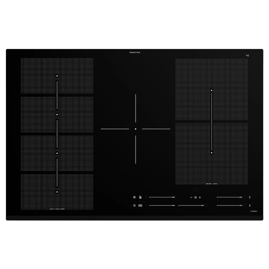 Индукционная варочная панель - BLIXTSNABB IKEA/  БЛИКСТСНАББ ИКЕА,  78 см, черный (изображение №1)