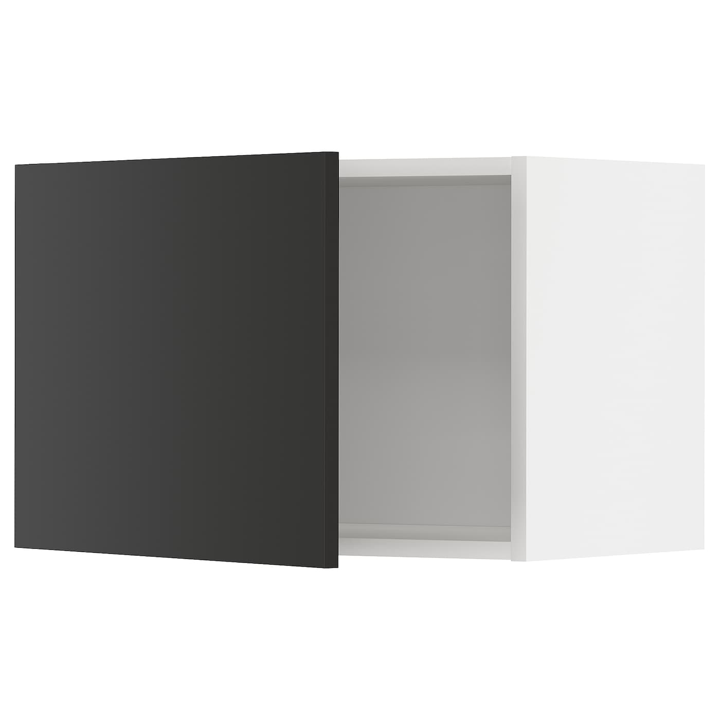 METOD Навесной шкаф - METOD IKEA/ МЕТОД ИКЕА, 40х60 см, белый/черный
