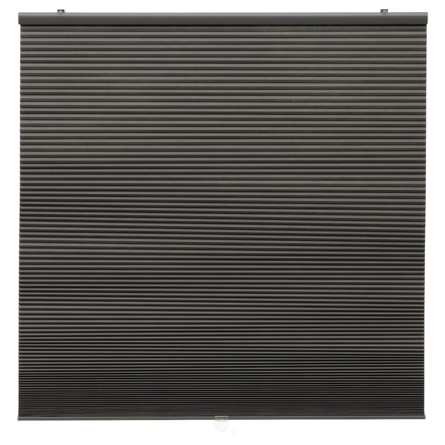Сотовые жалюзи - IKEA HOPPVALS, 155х120 см, серый, ХОППВАЛС ИКЕА (изображение №1)