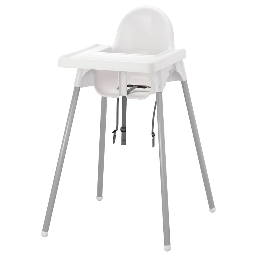 Стульчик для кормления с подносом - IKEA ANTILOP/АНТИЛОП ИКЕА, 90 см, белый (изображение №1)