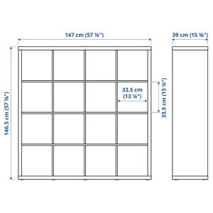 Письменный стол и стеллаж - IKEA KALLAX/LAGKAPTEN, 120х60 см, 147х39х147 см, под беленый дуб/белый, КАЛЛАКС/ЛАГКАПТЕН ИКЕА