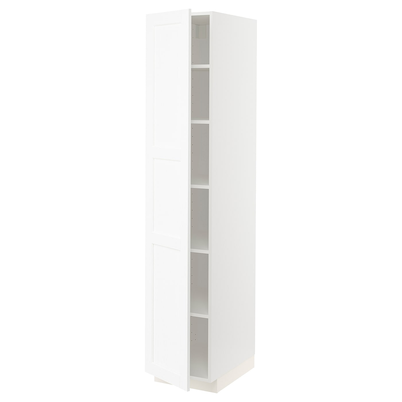 Высокий кухонный шкаф с полками - IKEA METOD/МЕТОД ИКЕА, 200х60х40 см, белый