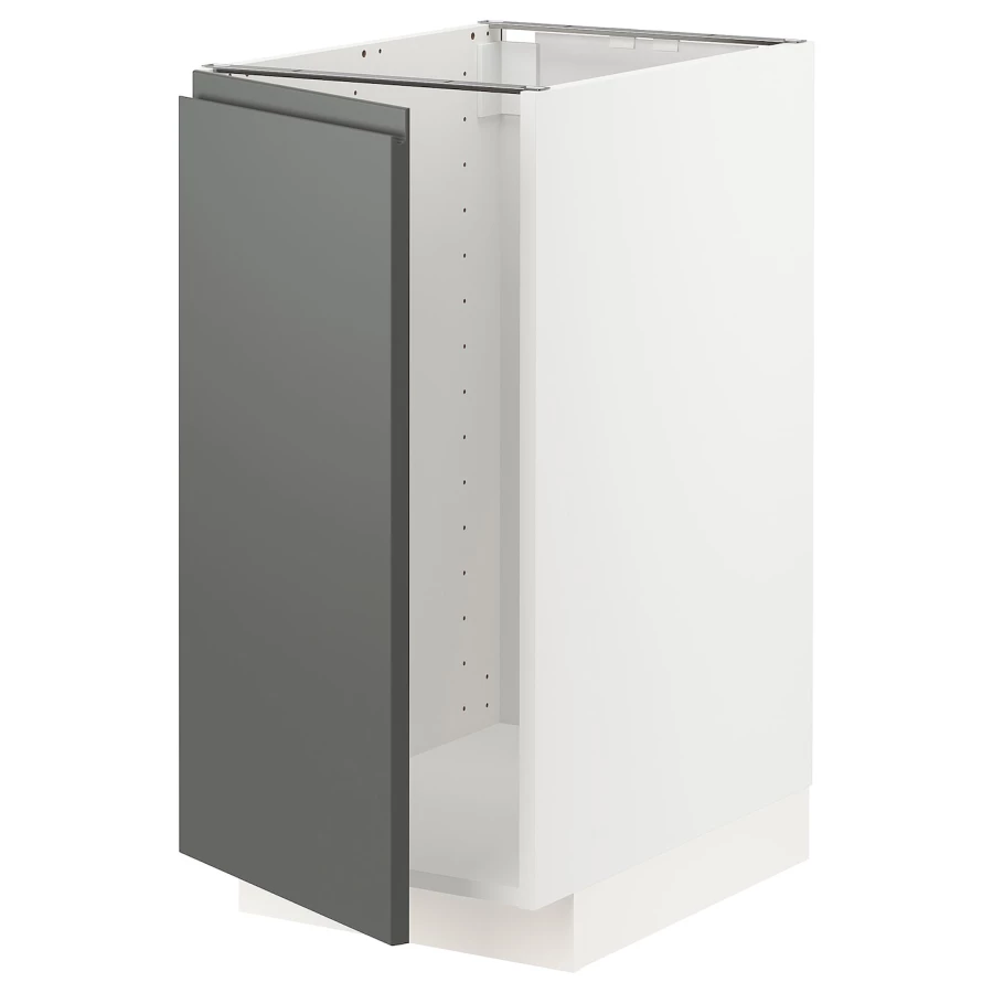 Напольный шкаф - METOD IKEA/ МЕТОД ИКЕА,  40х88 см, белый/серый (изображение №1)