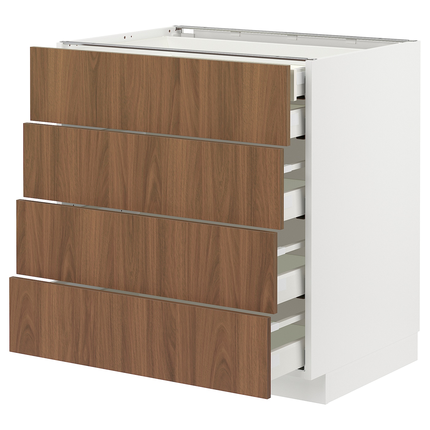 Навесной шкаф - METOD / MAXIMERA IKEA/ МЕТОД/ МАКСИМЕРА ИКЕА,  80х60 см, белый/ коричневый