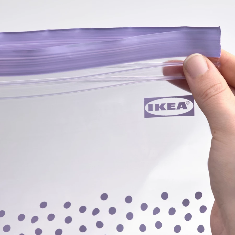Пакет для продуктов - IKEA TABBERAS, зеленый/лиловый, ТАББЕРАС ИКЕА (изображение №2)