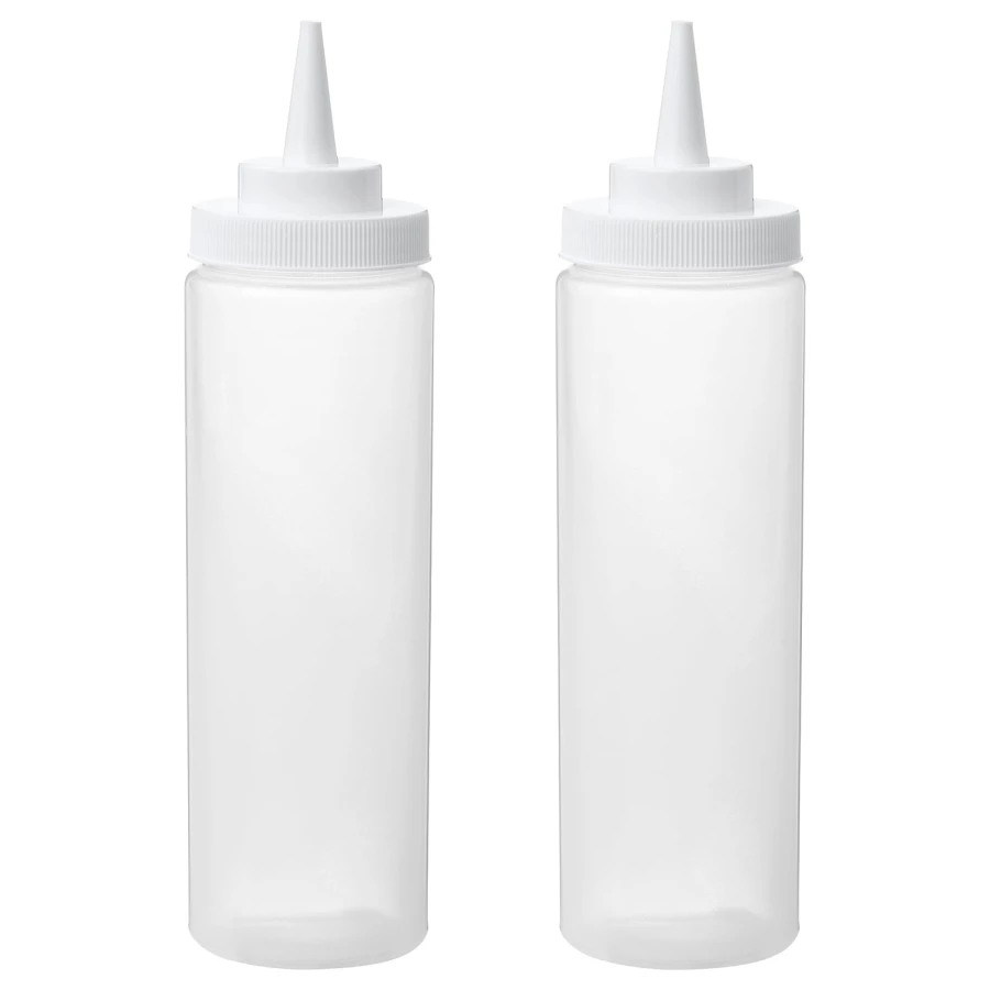 Бутылочка с дозатором - IKEA GRILLTIDER, 0.33 л, белый, ГРИЛЛЬТИДЕР ИКЕА (изображение №1)