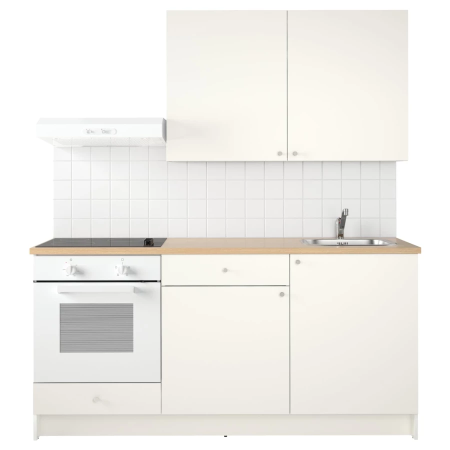 Кухонная комбинация для хранения вещей - KNOXHULT IKEA/ КНОКСХУЛЬТ ИКЕА, 180х61х220 см, бежевый/белый (изображение №2)