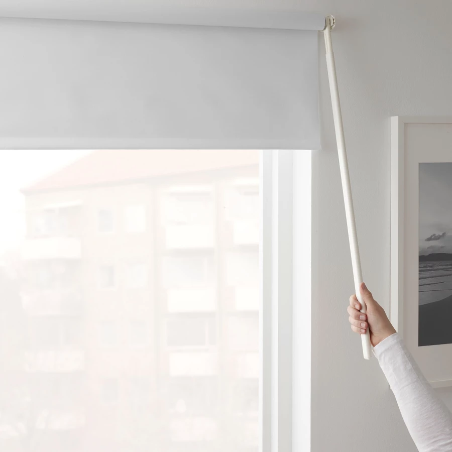 Рулонная штора - IKEA FRIDANS, 195х80 см, белый, ФРИДАНС ИКЕА (изображение №4)