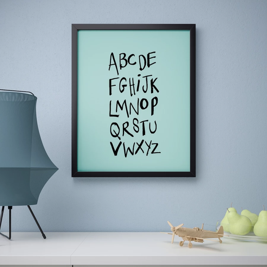 Постер - IKEA BILD, 40х50 см, «Алфавит», БИЛЬД ИКЕА (изображение №3)