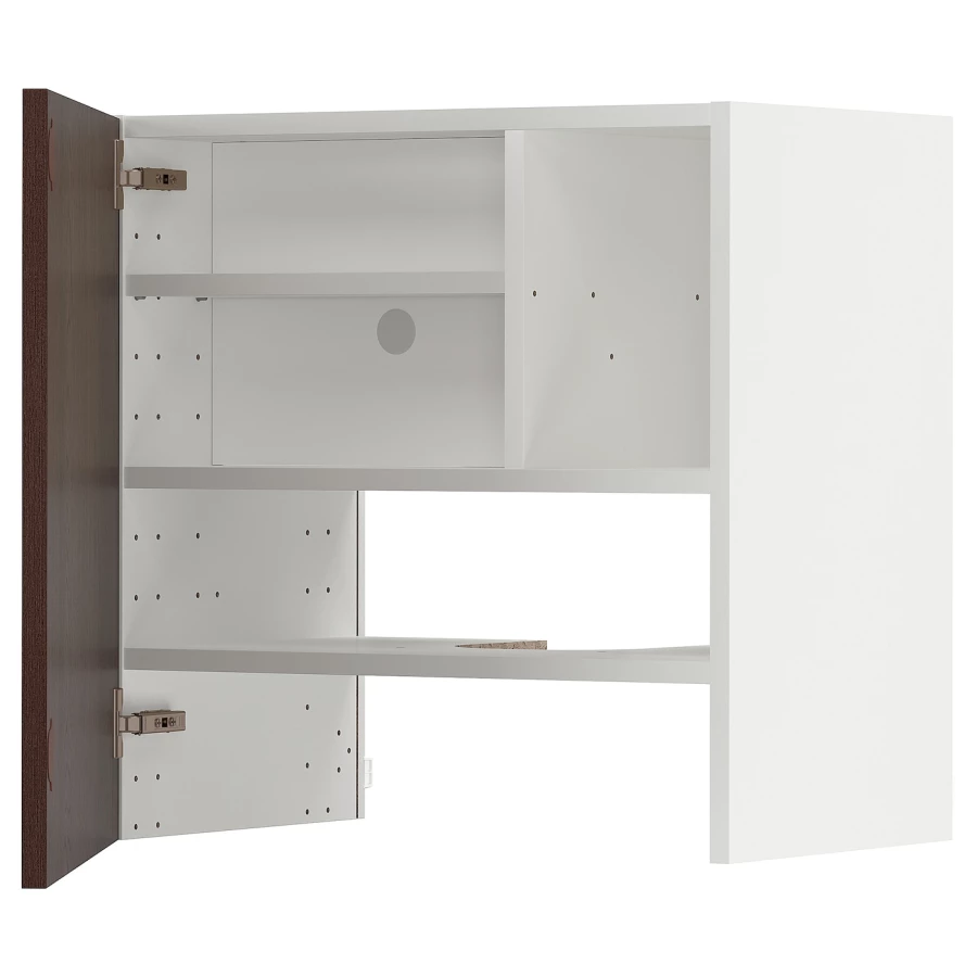 Навесной шкаф - METOD IKEA/ МЕТОД ИКЕА, 60х60 см, белый/коричневый (изображение №1)