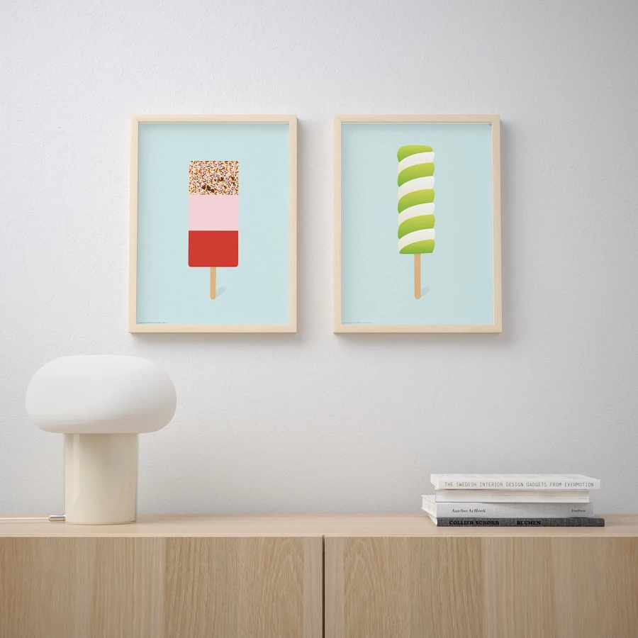 Постер, 2 шт. - IKEA BILD, 30х40 см, «Леденцы II», БИЛЬД ИКЕА (изображение №2)