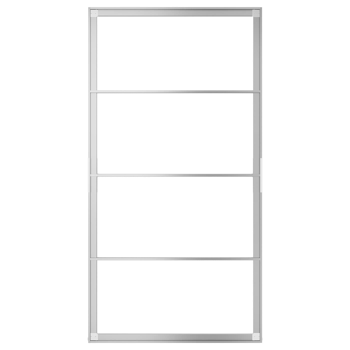 Пара рам раздвижных дверей - SKYTTA IKEA/ СКЮТТА ИКЕА, 102х196 см, серебрянный