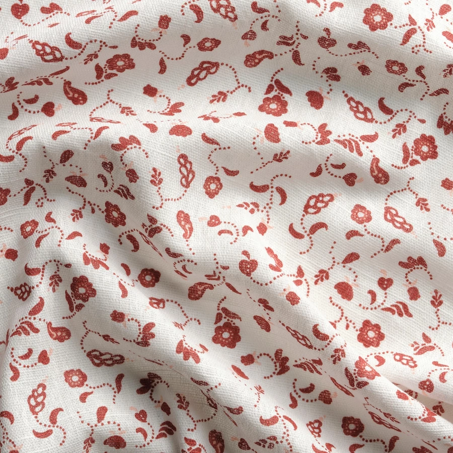 Кухонное полотенце - IKEA INAMARIA, 60х45 см, белый/красный, ИНАМАРИЯ ИКЕА (изображение №3)