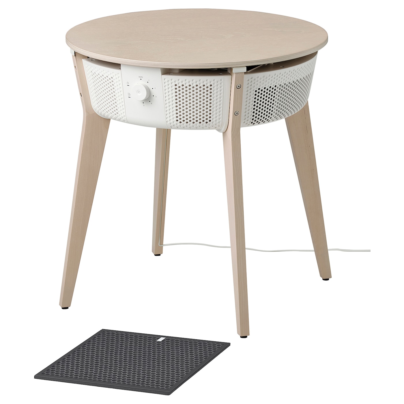 Стол с очистителем воздуха со сменным фильтром - IKEA STARKVIND, 56х56 см, белый, СТАРКВИНД ИКЕА