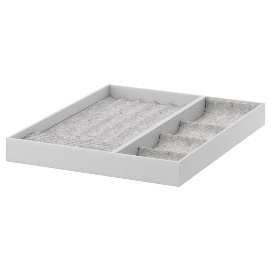 Вставка для выдвижного ящика - IKEA KOMPLEMENT /КОМПЛИМЕНТ ИКЕА, 50x58 см, серый (изображение №1)