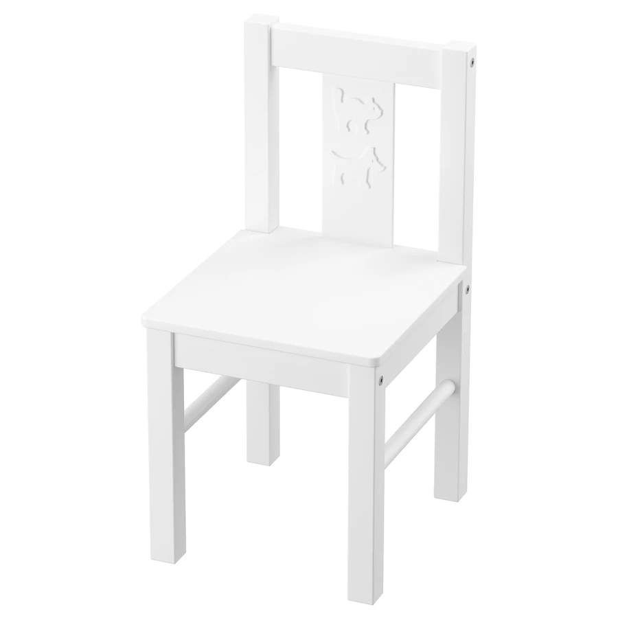 Детский стул - KRITTER IKEA/ КРИТТЕР ИКЕА, 53х27 см, белый (изображение №1)