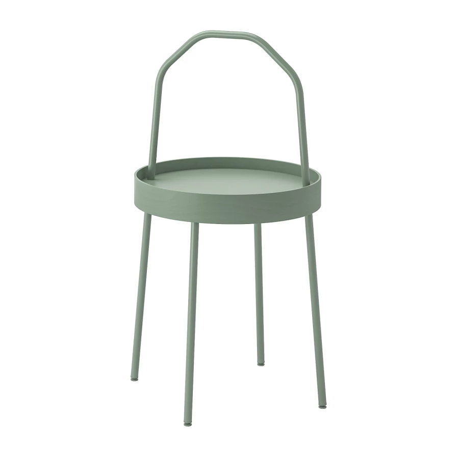 Столик придиванный - IKEA BURVIK/БУРВИК ИКЕА, 45х78х38 см, зеленый (изображение №1)