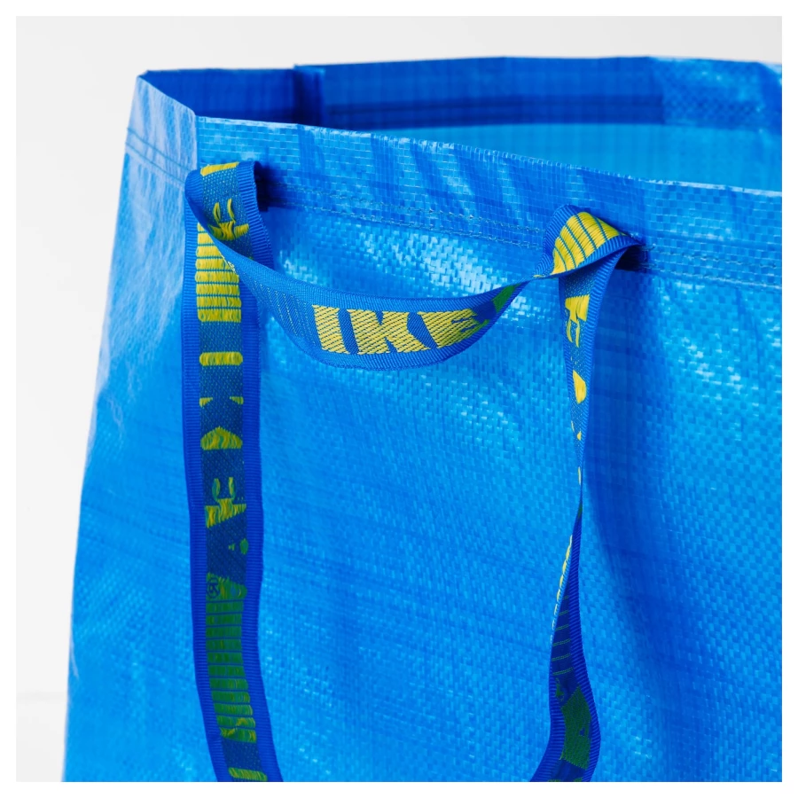 Сумка для хранения -  FRAKTA IKEA/ ФРАКТА ИКЕА, 55х35 см, синий (изображение №6)