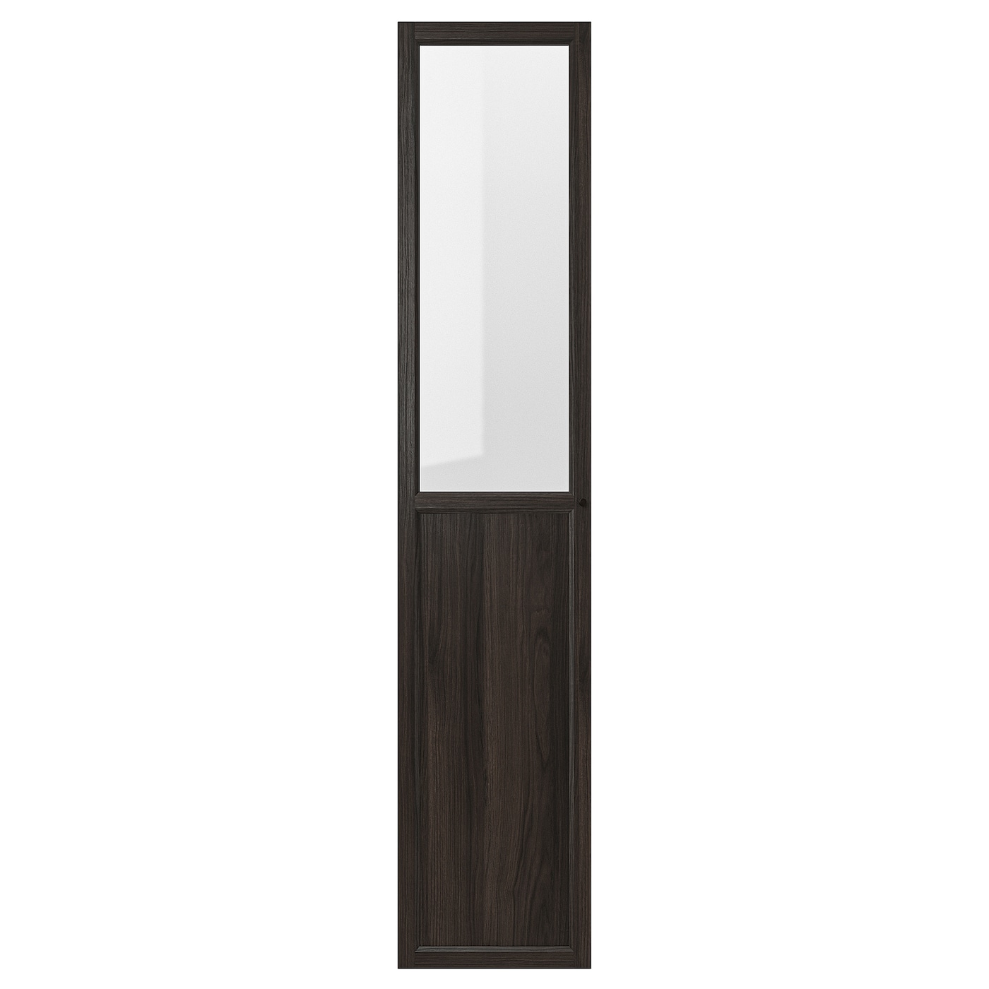 Стеклянная дверь - IKEA OXBERG/ОКСБЕРГ ИКЕА, 192х40 см, черный