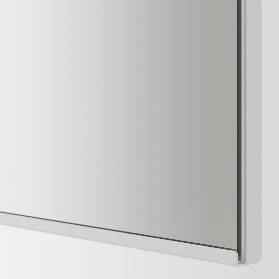 Настенный шкаф для ванной комнаты - ENHET IKEA/ ЭНХЕТ ИКЕА, 80х75х17 см, серый (изображение №4)