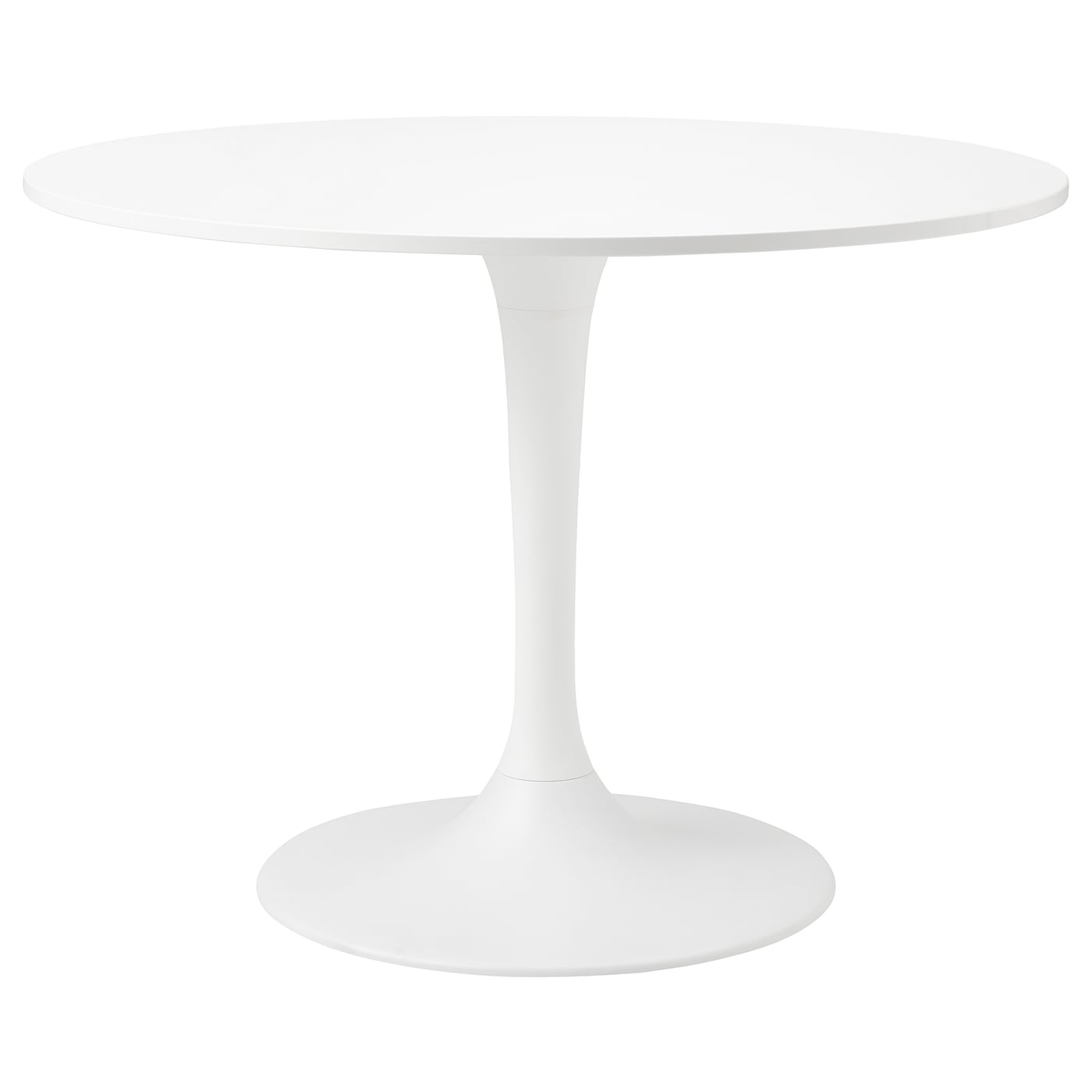 Стол круглый - IKEA DOCKSTA, 103х75 см, белый, ДОКСТА ИКЕА