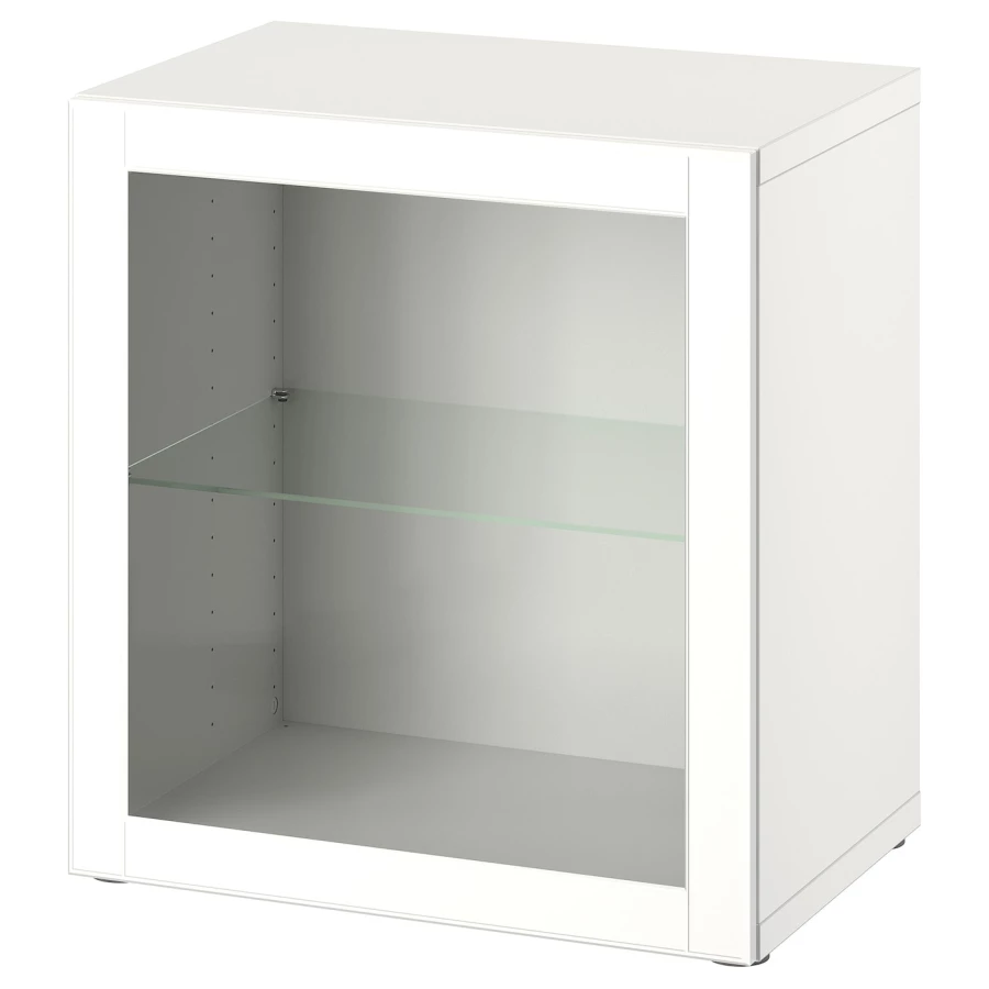 Навесной шкаф - IKEA BESTÅ/BESTA, 60x42x64 см, белый, БЕСТО ИКЕА (изображение №1)