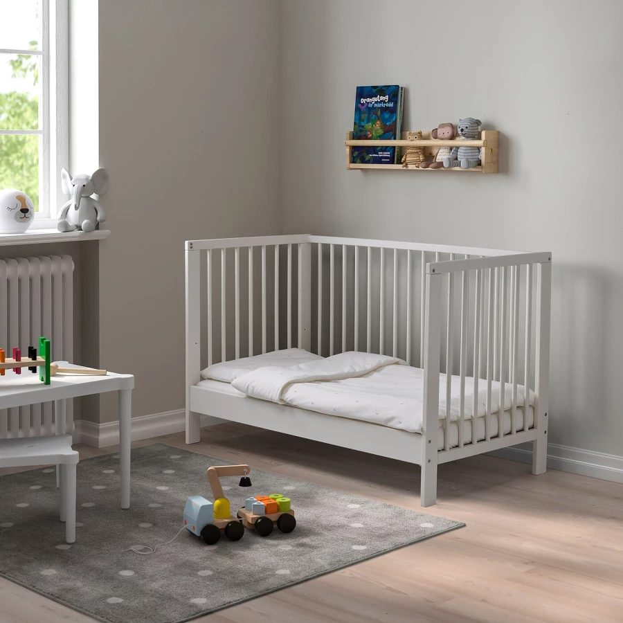 Кровать для новорожденных - IKEA GULLIVER, 60x120 см, белый, ГУЛЛИВЕР ИКЕА (изображение №4)