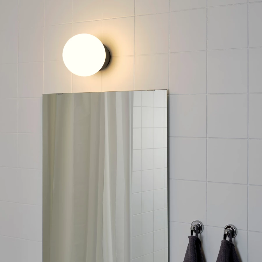 Настенный светильник - FRIHULT IKEA/ ФРИХУЛЬТ ИКЕА,  19 см, белый / черный (изображение №3)