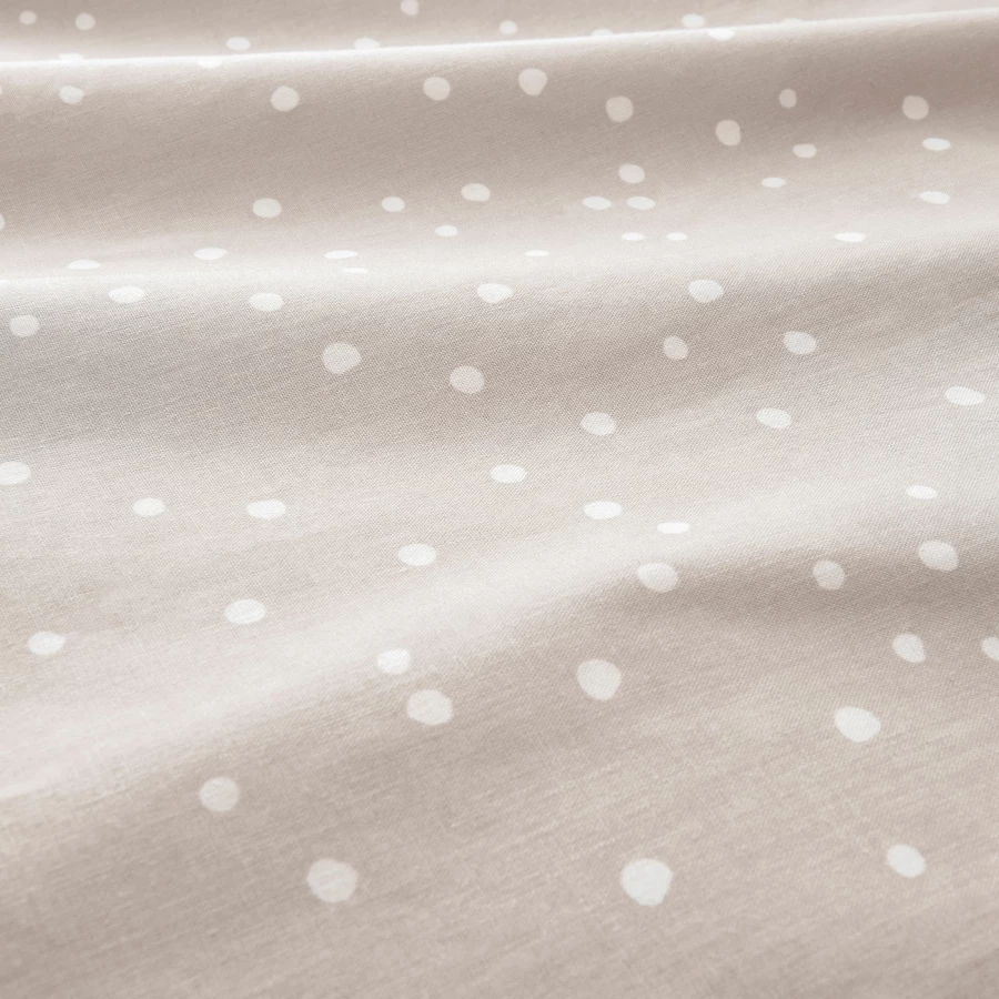 Пододеяльник/наволочка для детской кроватки - DRÖMSLOTT / DRОMSLOTT  IKEA/  ДРЁМСЛОТТ  ИКЕА, 60х120 см,  бежевый/белый (изображение №12)