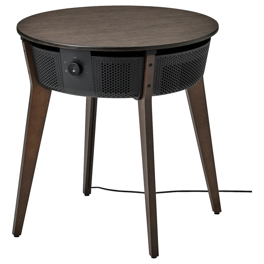 Стол с очистителем воздуха - IKEA STARKVIND, 54х55 см, темно-коричневый, СТАРКВИНД ИКЕА (изображение №1)