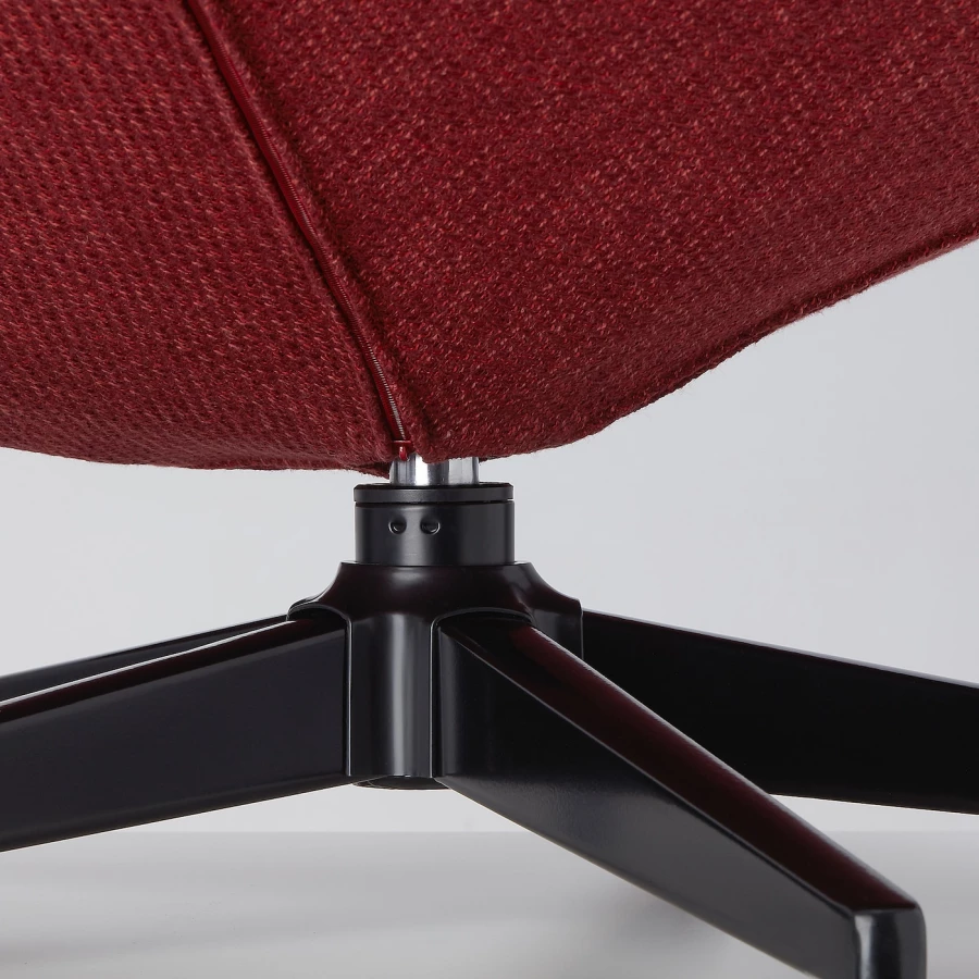 Вращающееся кресло - IKEA HAVBERG, 66х99х92 см, красный, ХАВБЕРГ ИКЕА (изображение №7)