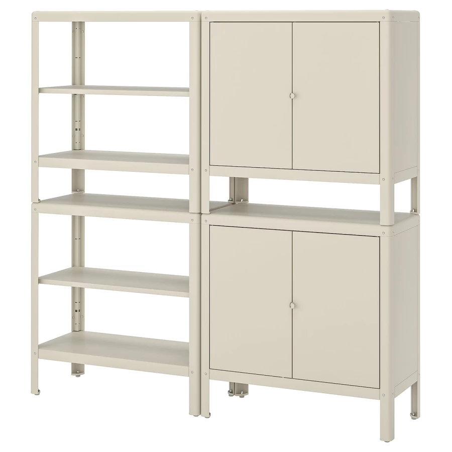 Книжный шкаф - KOLBJÖRN / KOLBJORN IKEA/ КОЛЬБЬЕРН ИКЕА,  161х161 см, бежевый (изображение №1)