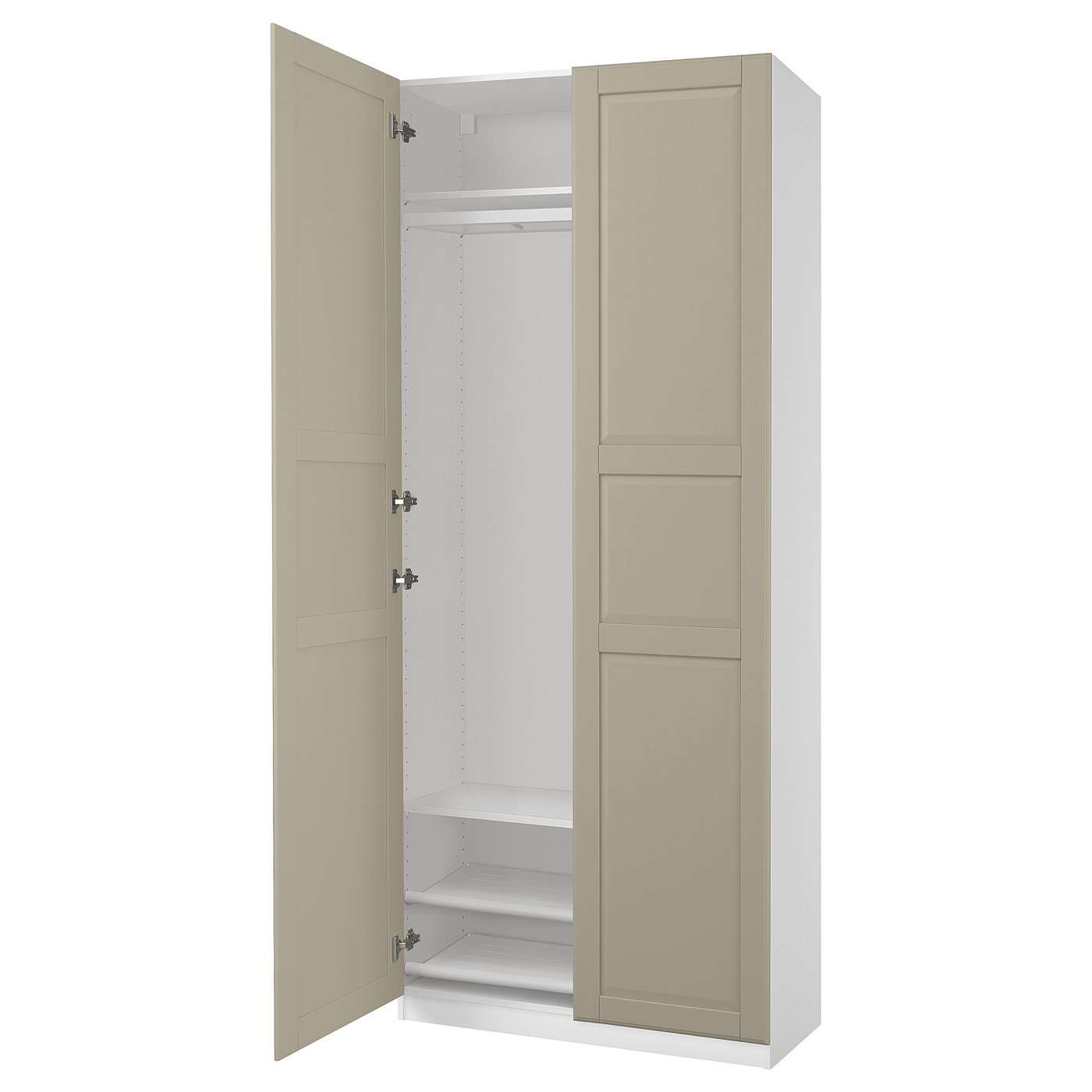 Гардеробная комбинация - IKEA PAX/TYSSEDAL / ПАКС/ТИССЕДАЛЬ ИКЕА, 236x100x37 см ,белый/бежевый