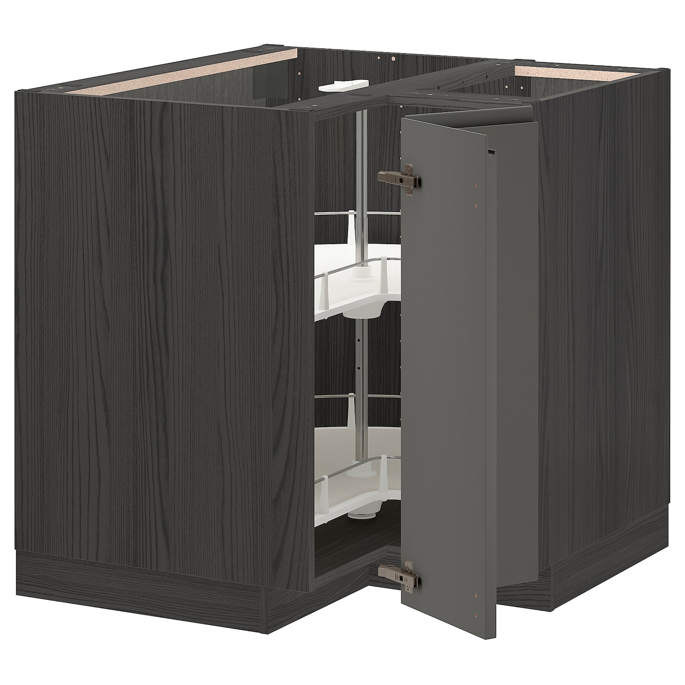 Напольный шкаф - METOD IKEA/ МЕТОД ИКЕА,  88х88 см, коричневый/серый