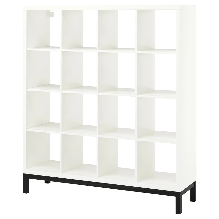 Стеллаж - IKEA KALLAX, 147х39х164 см, белый/черный, КАЛЛАКС ИКЕА (изображение №1)