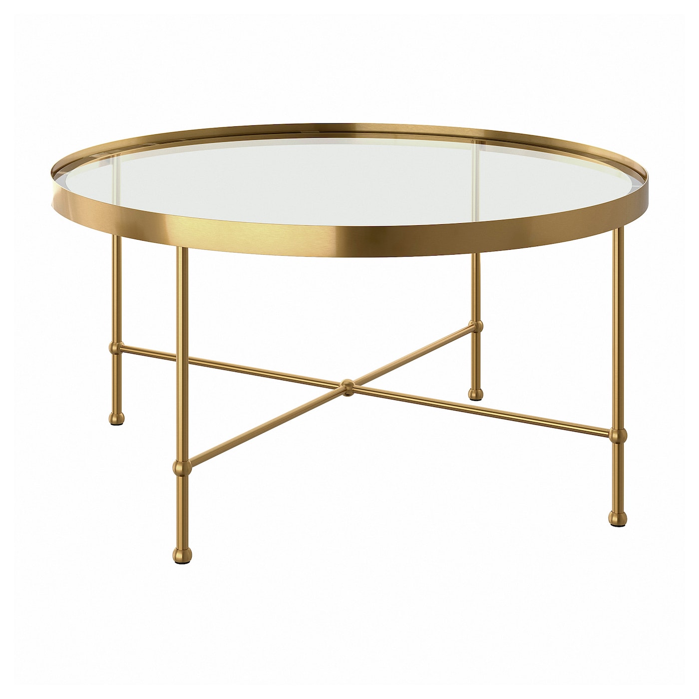 Журнальный столик IKEA TORSJÖ/ТОРСЙЁ ИКЕА, 88 см, золотой