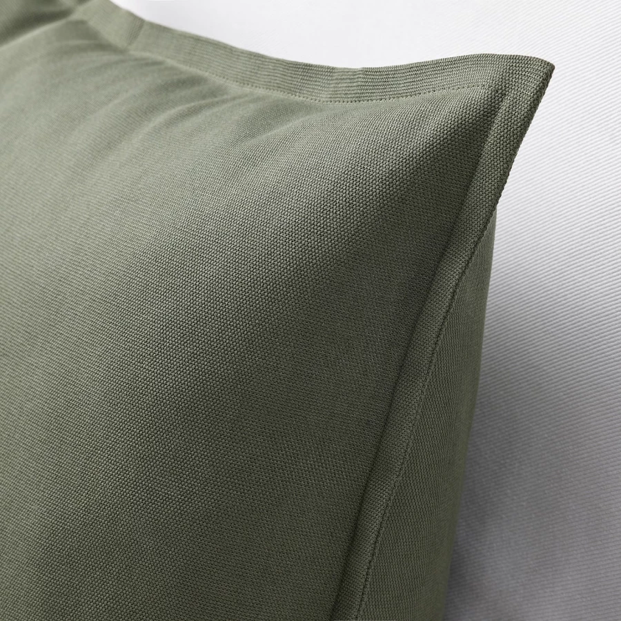 Чехол на подушку - GURLI IKEA/ ГУРЛИ ИКЕА, 50х50 см,  темно-зеленый (изображение №3)