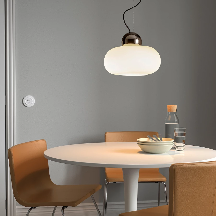 Светодиодная лампа - SOLHETTA IKEA/ СОЛХЕТТА ИКЕА, 45 мм ,  белый (изображение №4)