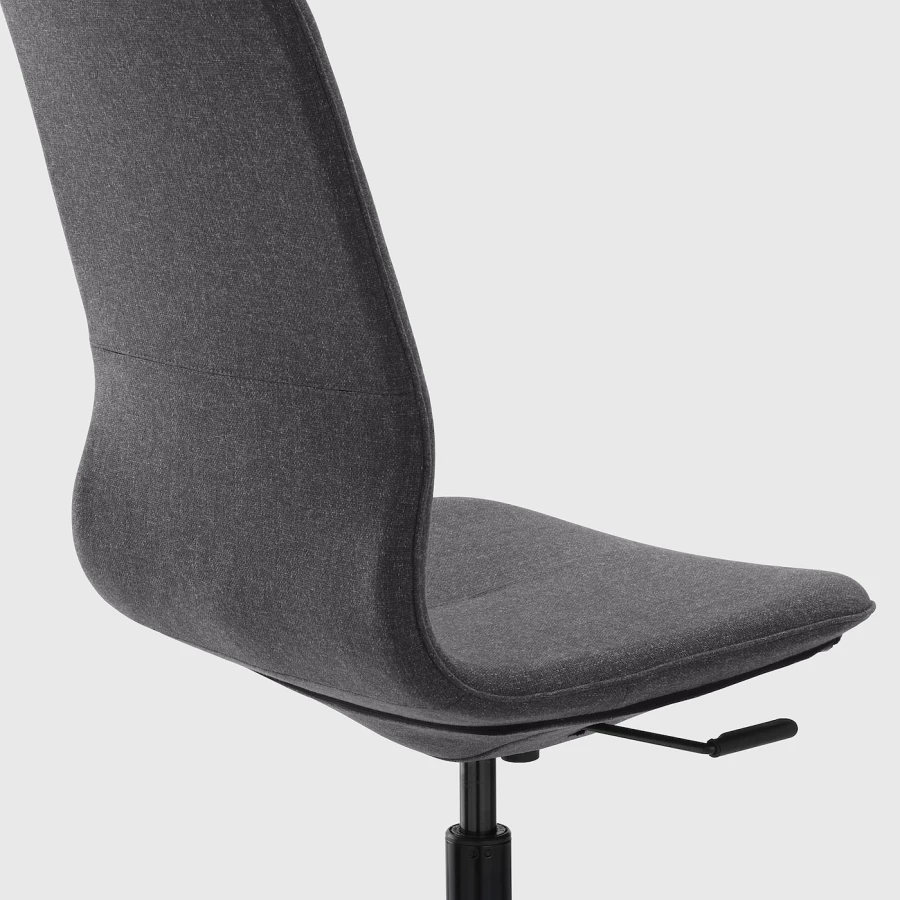 Офисный стул - IKEA LÅNGFJÄLL/LANGFJALL, 68x68x104см, черный, ЛОНГФЬЕЛЛЬ ИКЕА (изображение №3)