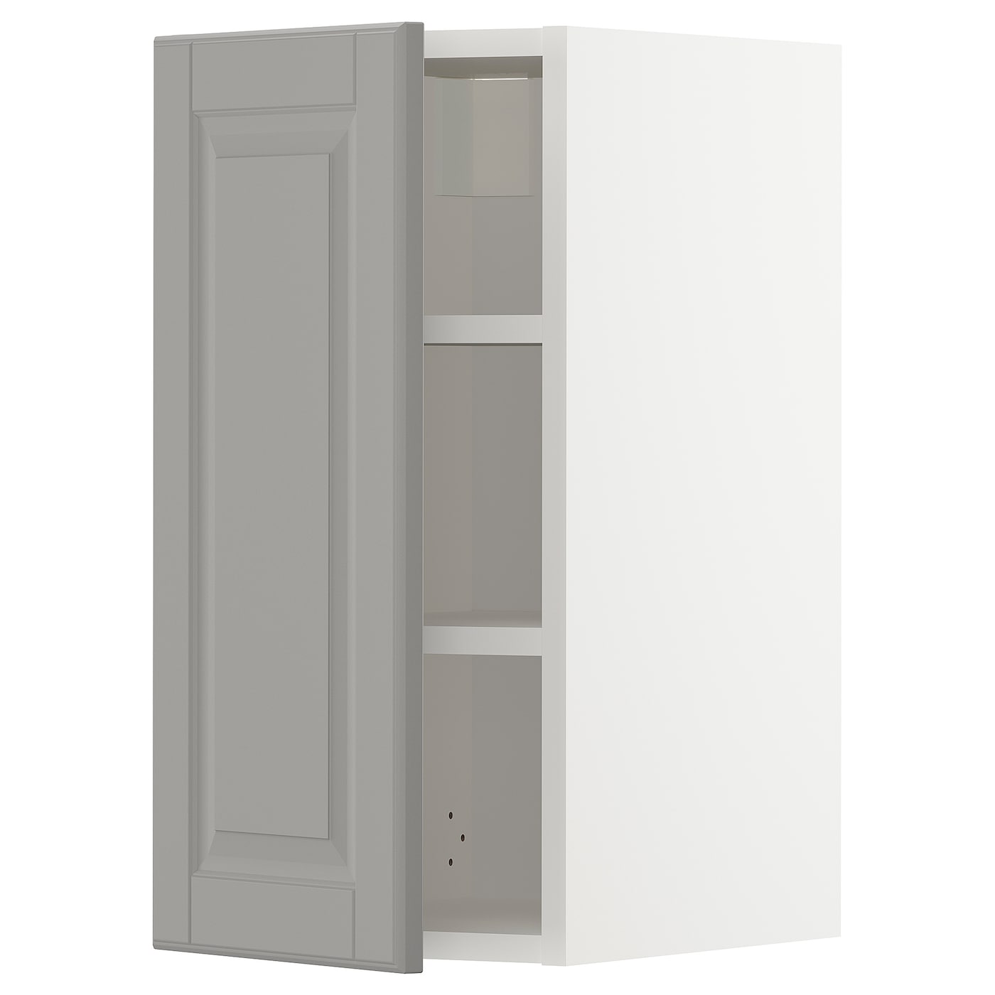 Навесной шкаф с полкой - METOD IKEA/ МЕТОД ИКЕА, 60х30 см, белый/серый
