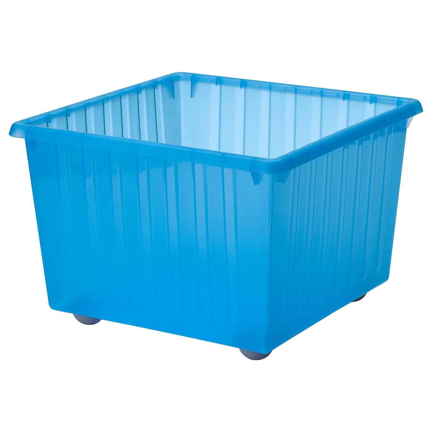 Ящик для хранения на колесиках - VESSLA IKEA/ ВЕССЛА ИКЕА, 39х39 см, голубой