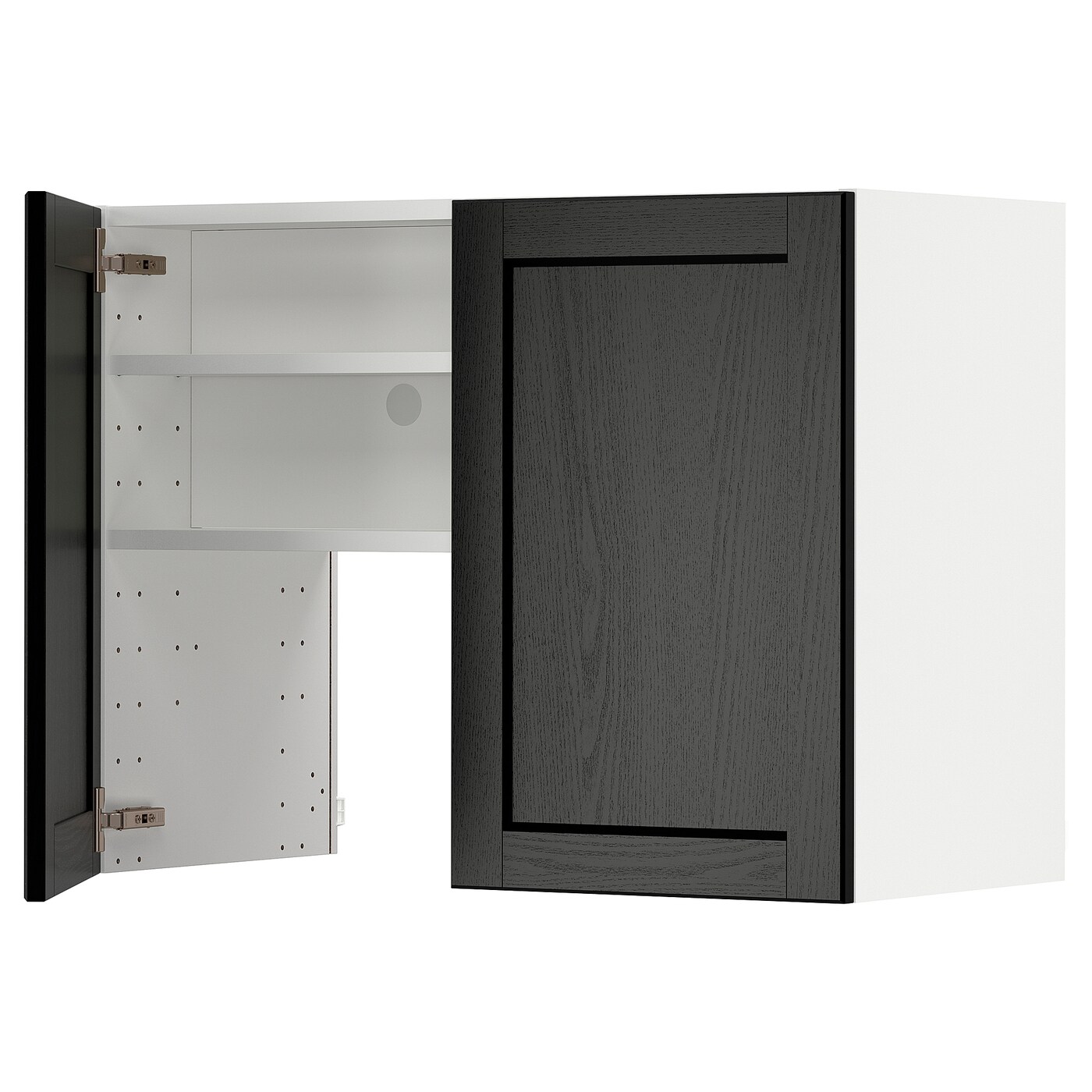 Шкаф под вытяжку -  METOD  IKEA/  МЕТОД ИКЕА, 80х60 см, белый/черный