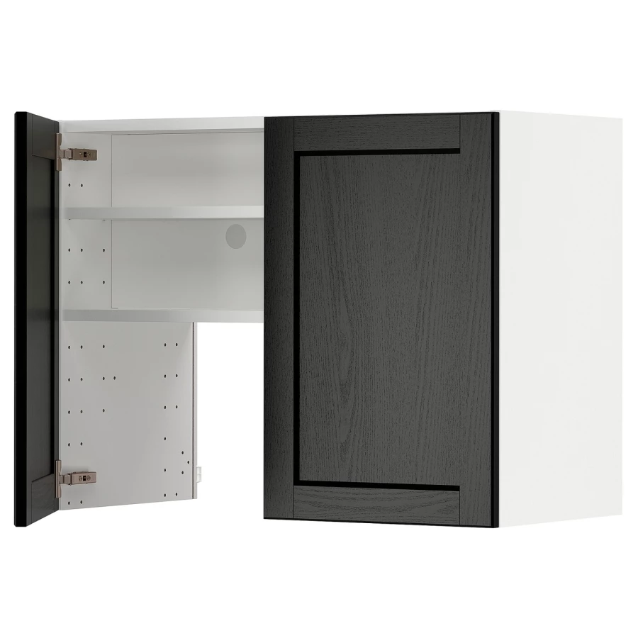 Шкаф под вытяжку -  METOD  IKEA/  МЕТОД ИКЕА, 80х60 см, белый/черный (изображение №1)