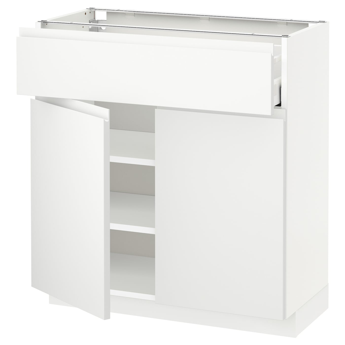 Напольный кухонный шкаф  - IKEA METOD MAXIMERA, 80x37x80см, белый, МЕТОД МАКСИМЕРА ИКЕА
