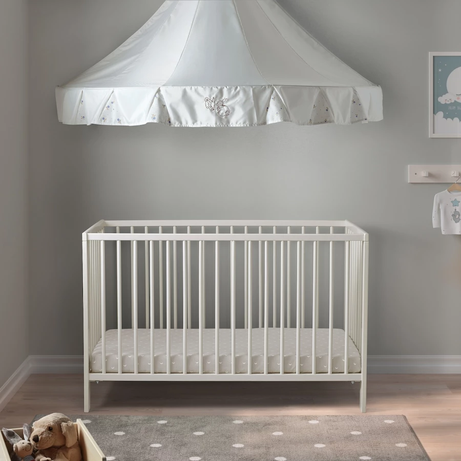 Кровать для новорожденных - IKEA GULLIVER, 60x120 см, белый, ГУЛЛИВЕР ИКЕА (изображение №3)