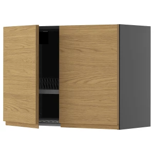 METOD Навесной шкаф с сушилкой/2 дверцы ИКЕА