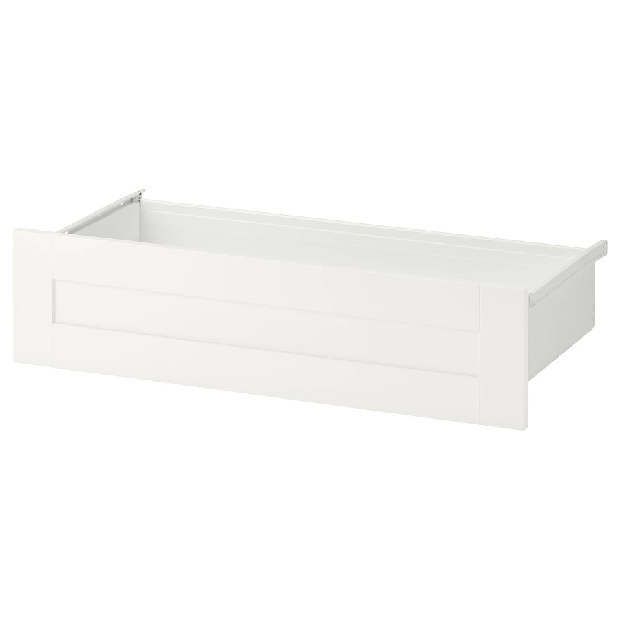 Ящик - IKEA SANNIDAL/САННИДАЛЬ ИКЕА, 20х42х80 см, белый (изображение №1)