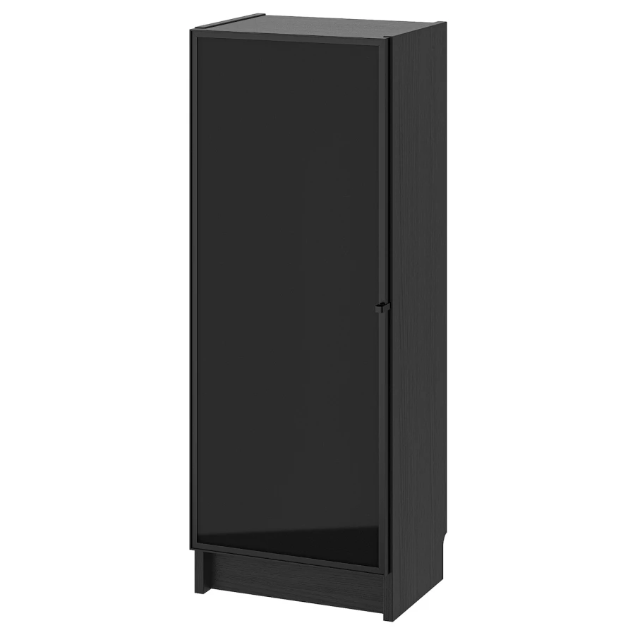 Книжный шкаф - IKEA BILLY/HÖGBO/HOGBO, 40х30х106 см, черный/черно-коричневый, БИЛЛИ/ХОГБО ИКЕА (изображение №1)
